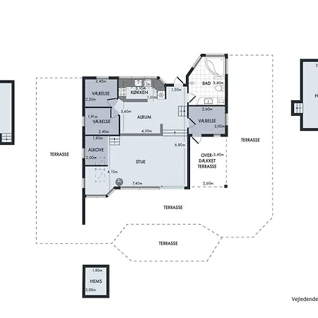 With Big Terrace And Panoramic View To Nature Holiday home Tikob